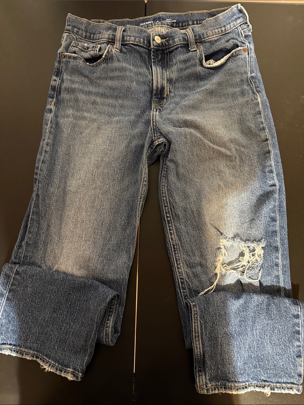 Jeans size 8 mid-rise boyfriend loose